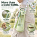 Portable Dog Drinking Bottle for Walks and Travel, with Fold-Out Tray, Food Cup and Mist Sprayer