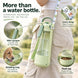 Portable Dog Drinking Bottle for Walks and Travel, with Fold-Out Tray, Food Cup and Mist Sprayer