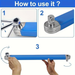 Offset Extension Wrench for Tight Spaces with 4 Drive Adapters