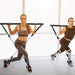 Portable Pilates Bar Fitness Kit with Resistance Bands, 100 lb Home Workout Set