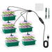 Seed Starter Kit with Grow Lights, 5 Trays with Humidity Domes and Timer