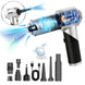 Cordless Air Duster and Handheld Vacuum, 20000Pa Brushless, Rechargeable