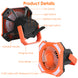 Rechargeable Camping Fan with LED Light, Remote Control and Power Bank