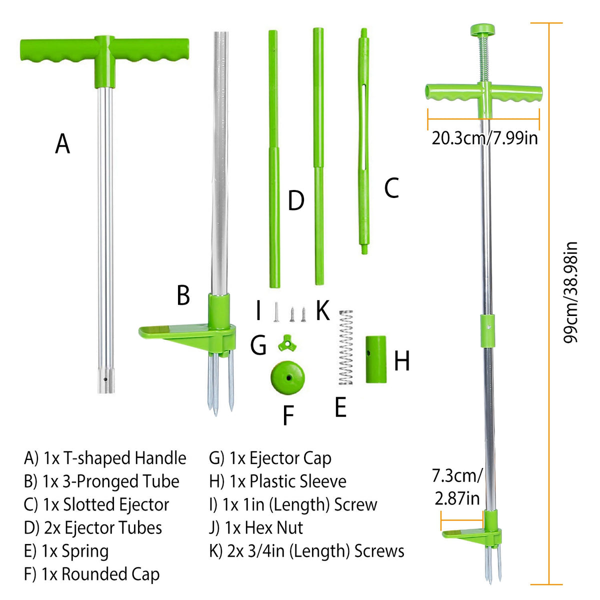 Stand-Up Weed Puller with Foot Pedal and 3-Prong Steel Claw