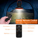 Rechargeable Camping Fan with LED Light, Remote Control and Power Bank