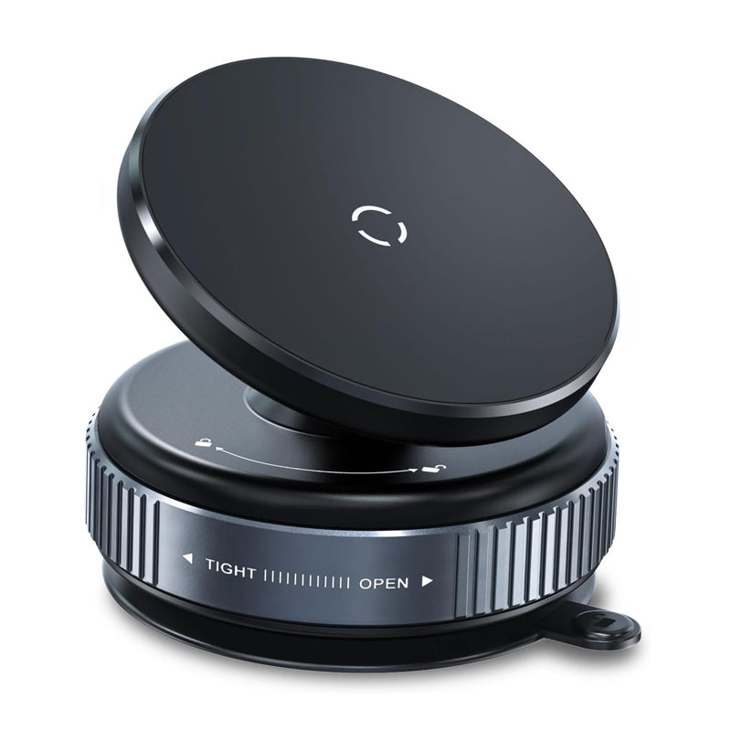 Vacuum Suction Magnetic Phone Mount for Car Dash and Glass, 360° Adjustable