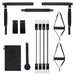 Portable Pilates Bar Fitness Kit with Resistance Bands, 100 lb Home Workout Set