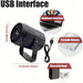Christmas Snowflake Projector Light, Rotating Indoor Snowfall Effect, USB Powered