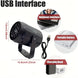 Christmas Snowflake Projector Light, Rotating Indoor Snowfall Effect, USB Powered