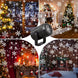 Christmas Snowflake Projector Light, Rotating Indoor Snowfall Effect, USB Powered