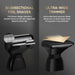 Rechargeable Back Hair Shaver for Men with Folding Long Handle and 2 Heads