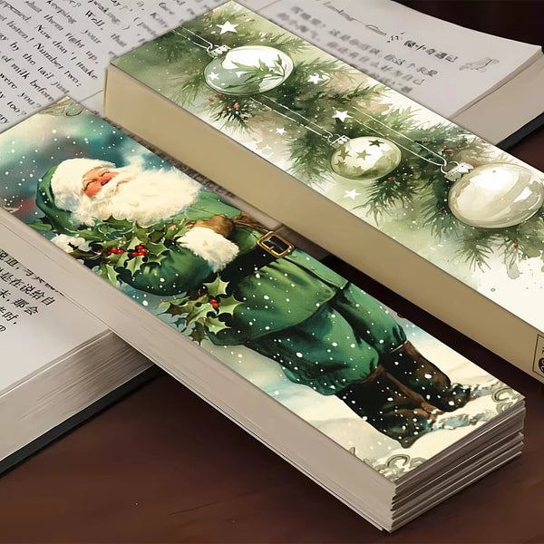 Christmas Woodland Bookmarks - 32 Pack Holiday Reading Bookmarks
