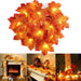 Christmas Maple Leaves LED String Lights, 2M 10-LED (USB Powered)