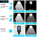 Solar Motion Sensor Wall Light with Remote, 108 COB LEDs, 3 Modes