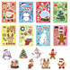 Christmas Make-a-Face Puzzle Stickers, 16 Sheets, Kids DIY Craft