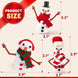 Christmas Build-Your-Own Snowman Craft Kit, 3-Pack DIY Clay Snowman Activity