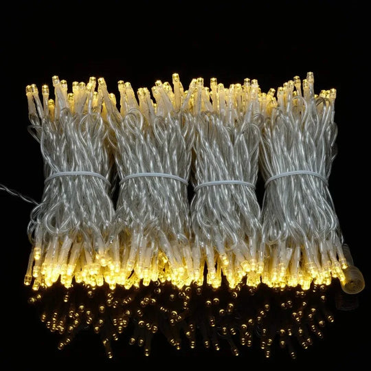 Warm White LED Fairy String Lights, Clear Wire, 3M 20 LED Christmas Lights