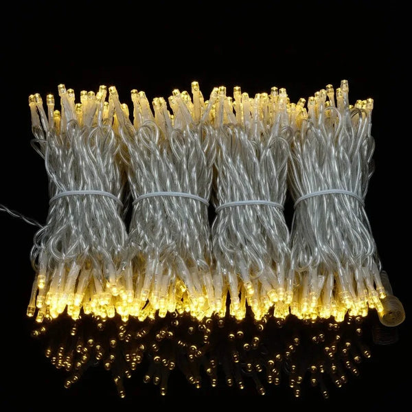 Warm White LED Fairy String Lights, Clear Wire, 3M 20 LED Christmas Lights