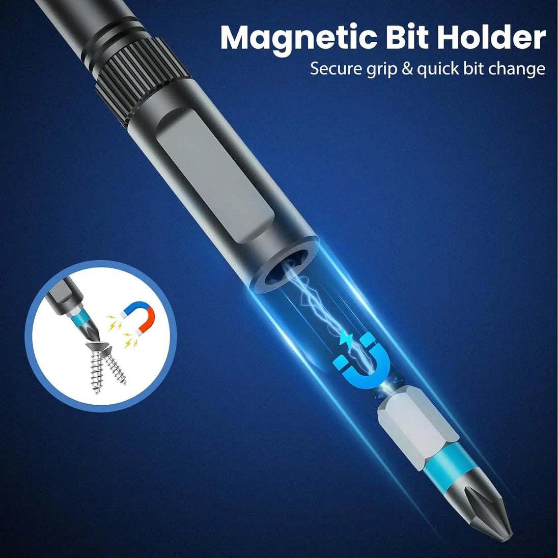 24-in-1 Magnetic Ratchet Screwdriver Set with Reconfigurable T-Handle