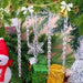 Clear Acrylic Icicle Christmas Tree Ornaments, Set of 12 Twisted 5.3 in Hanging Icicles