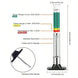 Car Tire Tread Depth Checker with Color-Coded Scale and Pocket Clip