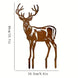 Christmas Rustic Metal Reindeer Garden Stake Decor, 15.7 in