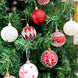24-Piece Red & White Christmas Ball Ornament Set, 6cm (2.36 in)