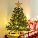 24-Inch Prelit Tabletop Christmas Tree, Warm White LED Lights with Ornaments and Star Topper