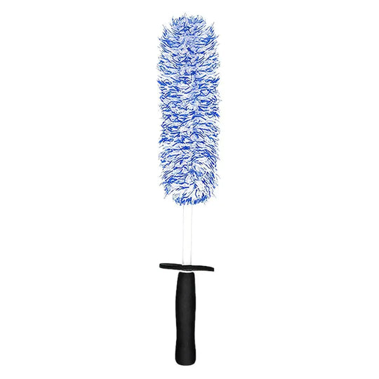 Long Microfiber Car Wheel Brush for Deep Rims, 17 in with Handle Guard