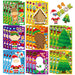 Make-a-Face Christmas Puzzle Stickers, 8 Sheets