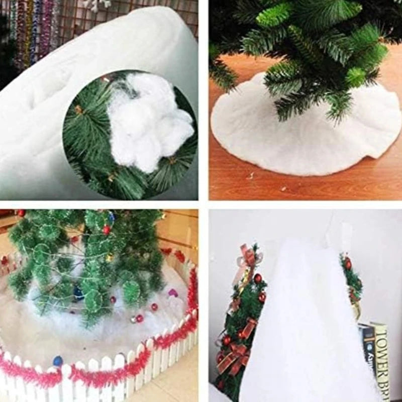 Christmas Snow Blanket Roll, 6.6 x 4.9 ft Artificial Snow Cover for Village Displays and Tree Base