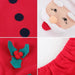 Santa Christmas Bathroom Set, 3 Pieces: Toilet Lid Cover, Contour Rug and Tank Cover with Tissue Holder