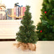 Mini Christmas Tree with Burlap Base, 12 in Tabletop Pine Tree