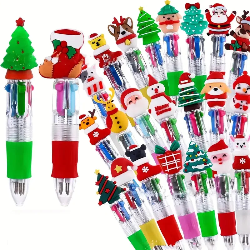 Christmas Fun Pens Bulk Pack - 20 Count Holiday Character Ballpoint Pens