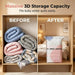 Cube Compression Storage Bags for Travel and Closet, No Pump Needed, Set of 4 Large