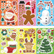 Christmas Make-a-Face Puzzle Stickers, 16 Sheets, Kids DIY Craft