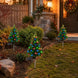 Solar Christmas Tree Stake Light, 27.5 in Lighted Pine Tree for Yard and Pathway, Multicolor LEDs