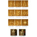 LED Snowflake Window Hanging Light, Warm White Battery Operated Christmas Decoration with Suction Cup