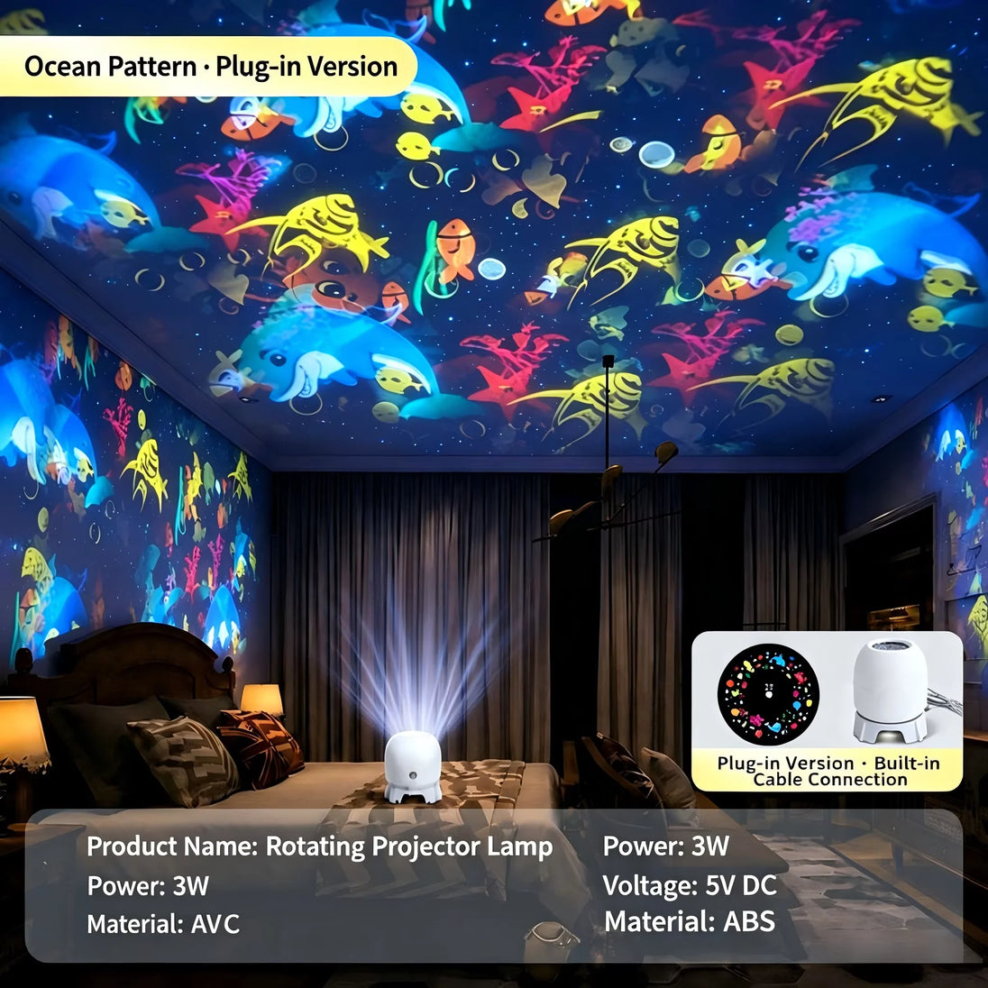 Ocean Wave Projector Night Light