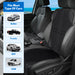 Waterproof Car Seat Protector Mat with Non-Slip Backing and Storage Pockets