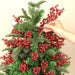 Red Glitter Berry Stems for Christmas Tree, Wreath and Garland, Pack of 10 Picks