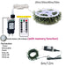 Multicolor LED Green Wire Christmas String Lights, 6m / 200 LED with Remote