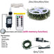 Multicolor LED Green Wire Christmas String Lights, 6m / 200 LED with Remote