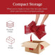 24-Inch Red Pre-Lit LED Christmas Bow, Outdoor Holiday Decoration