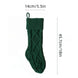 18-Inch Cable Knit Christmas Stocking, Red
