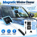 Extendable Windshield Cleaning Kit with Magnetic Pad Holders