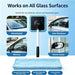Extendable Windshield Cleaning Kit with Magnetic Pad Holders