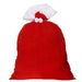 Extra Large Santa Sack for Christmas Presents, 39 x 27.5 in Red Velvet Gift Bag with Drawstring