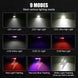 Keychain Travel Flashlight, USB Rechargeable, with Clip, Magnet and 9 Light Modes