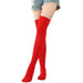 Christmas Striped Over-the-Knee Socks - Elf Style Thigh-High Stockings (1 Pair)
